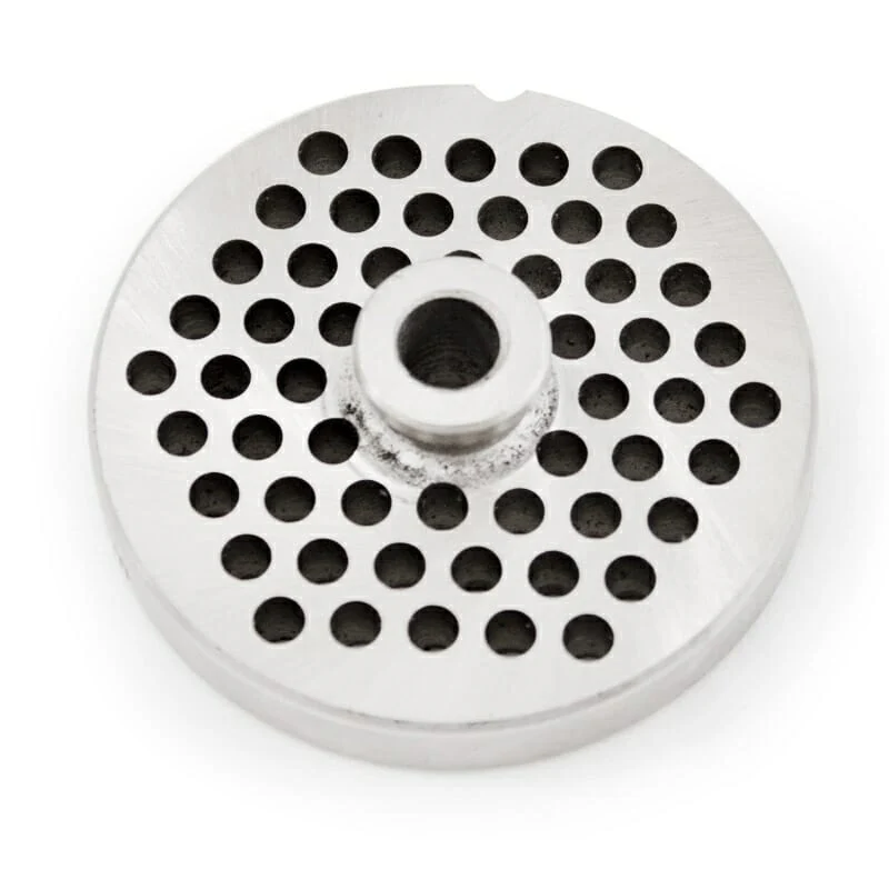 #22 Stainless Steel 1/4" Grinder Plate with Hub