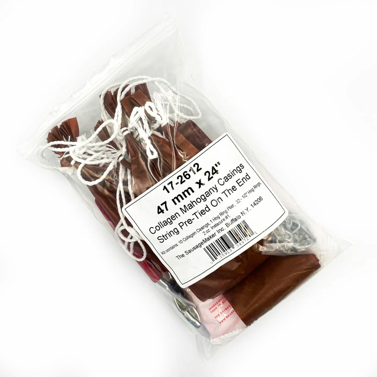 47mm x 24" Mahogany Collagen Casing Kit - Image 2