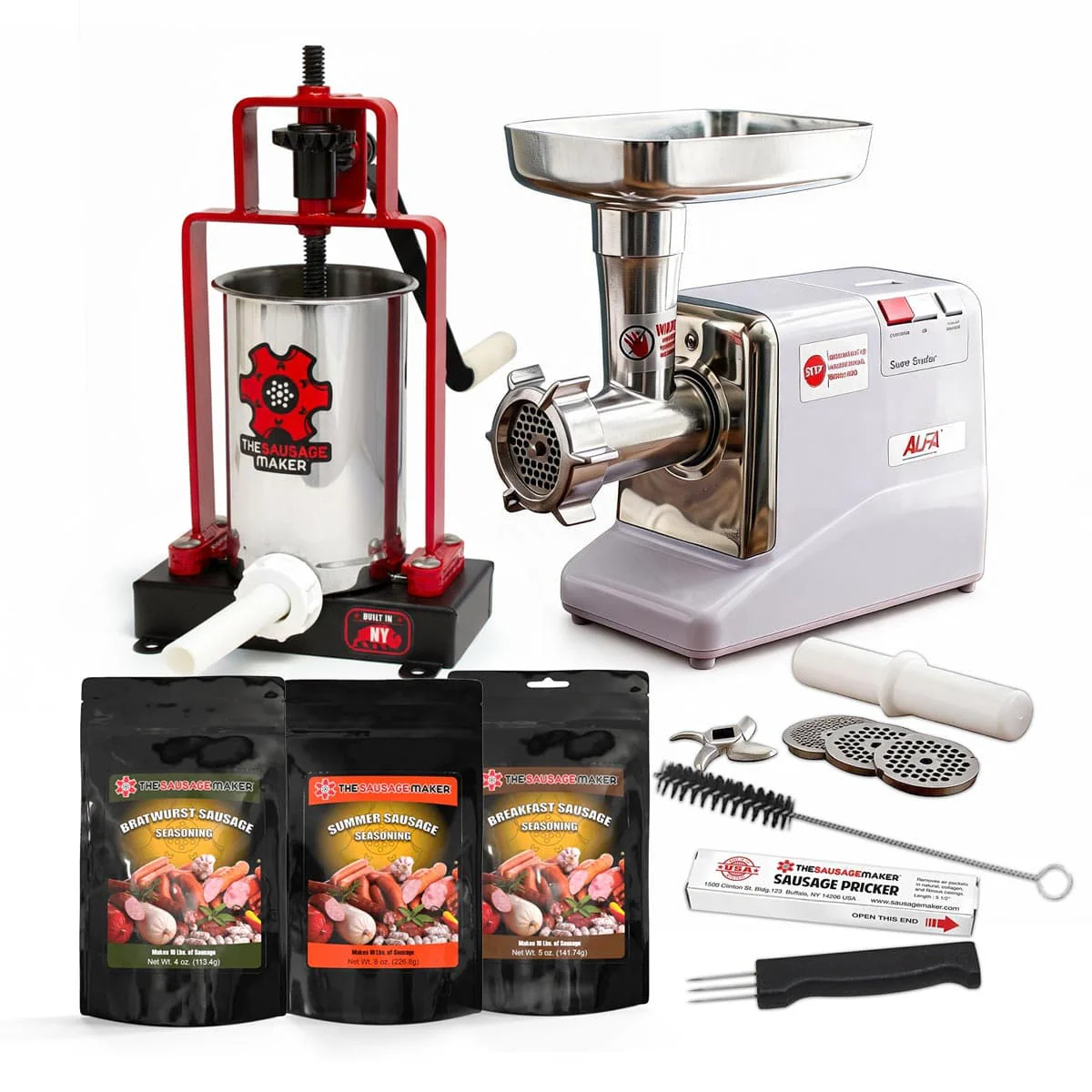 5 Lb. Sausage Making Kit with #12 Meat Grinder