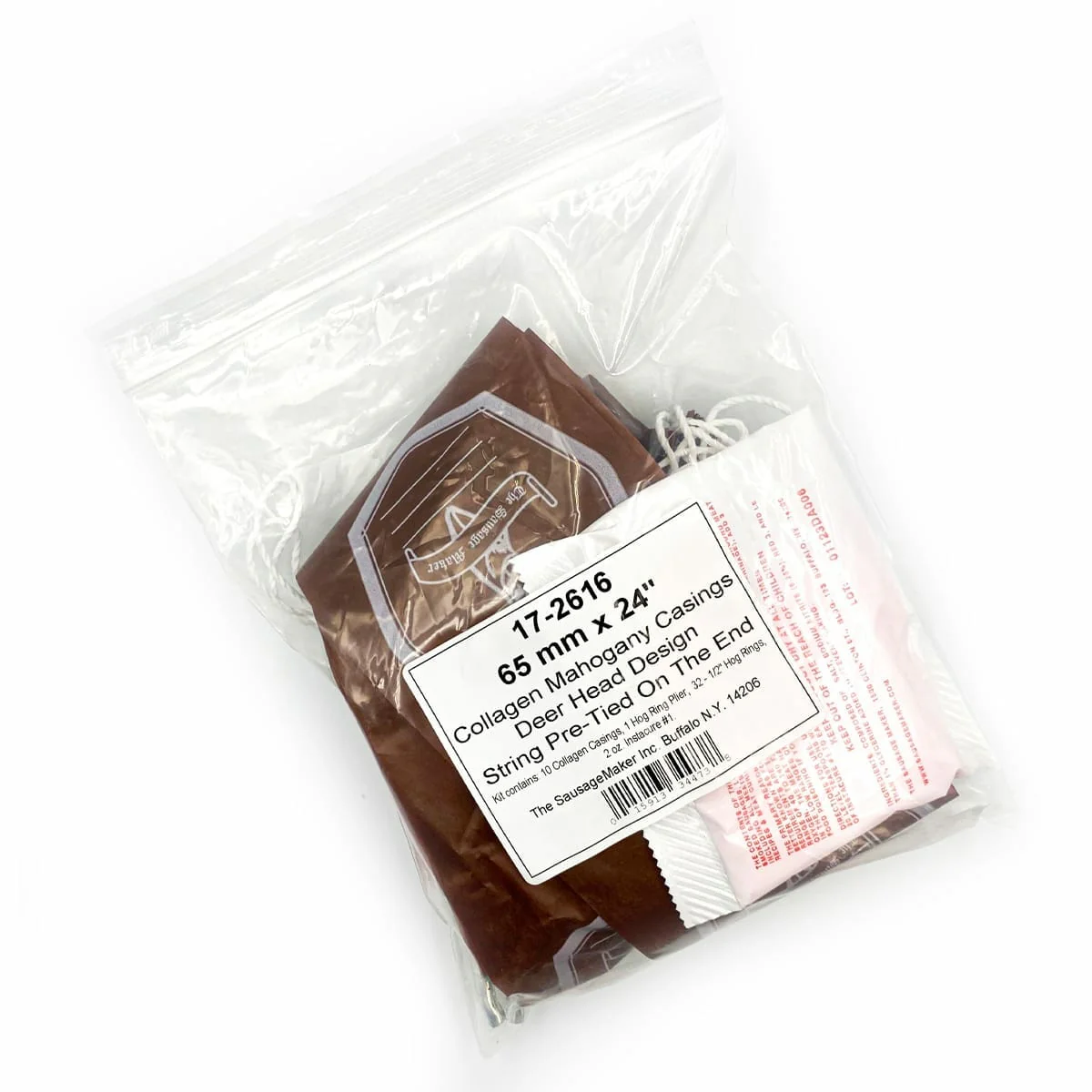65mm x 18" Mahogany Collagen Casings Kit - Image 2