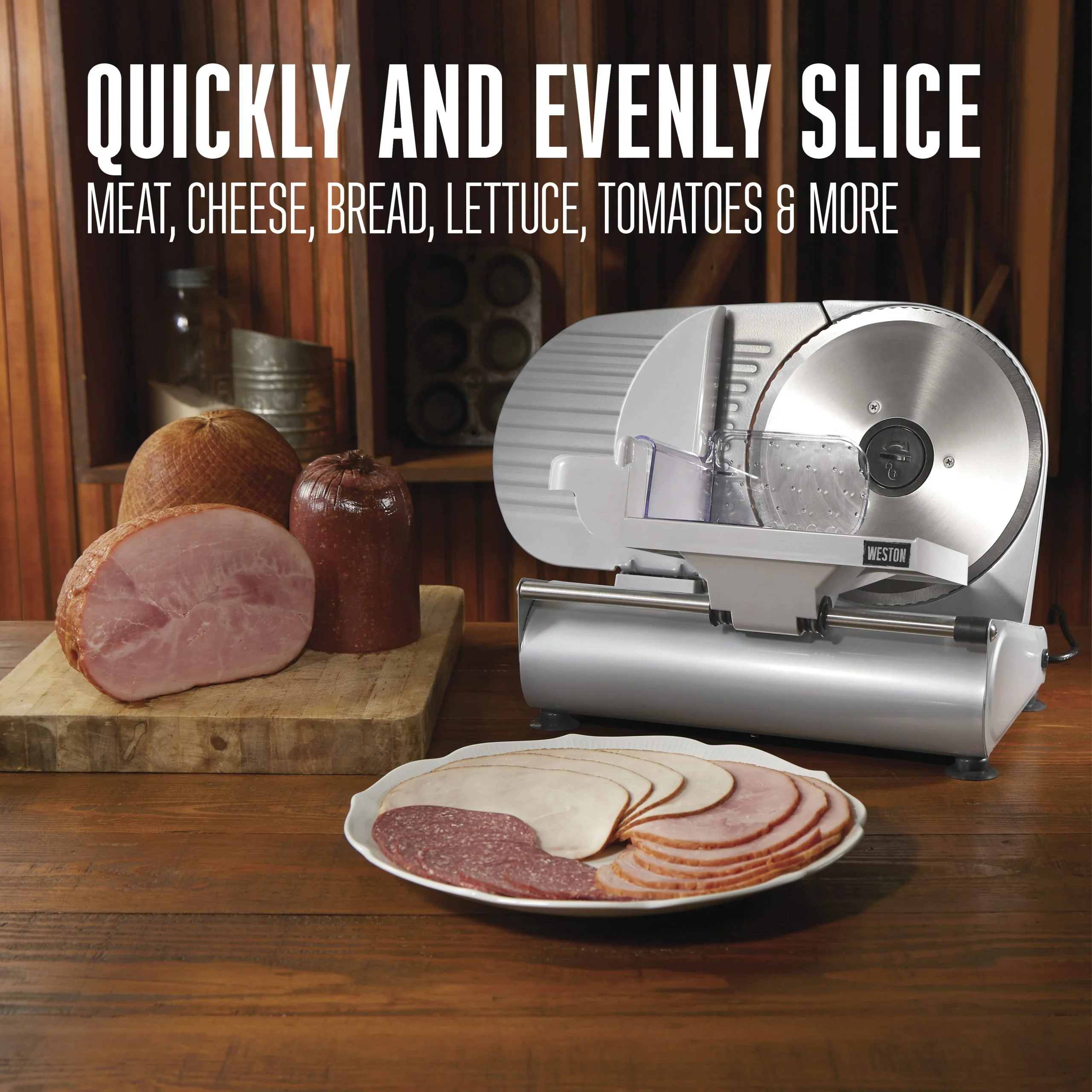 Weston - 9" Kitchen Meat Slicer - Image 8