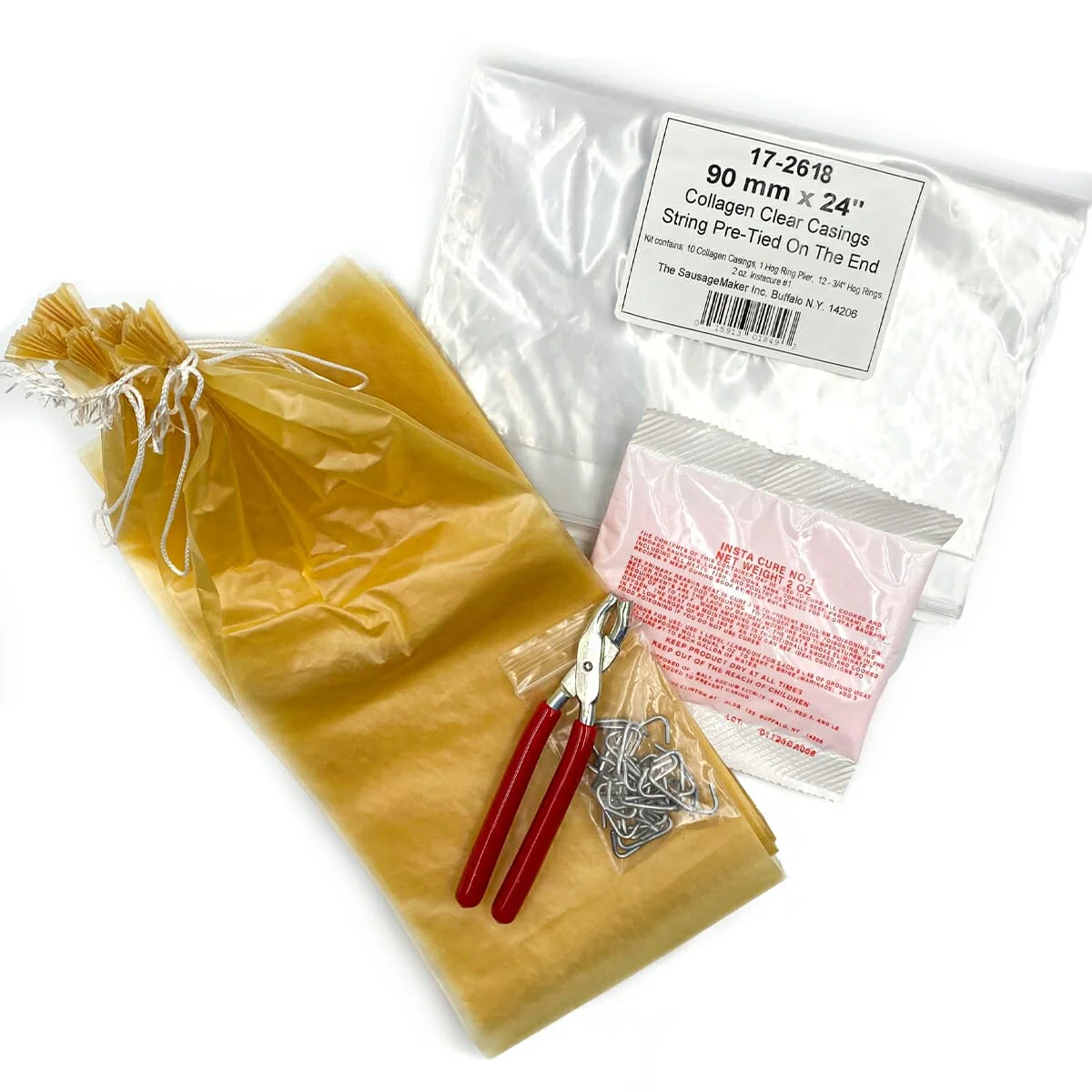 90mm x 24" Collagen Casings Kit