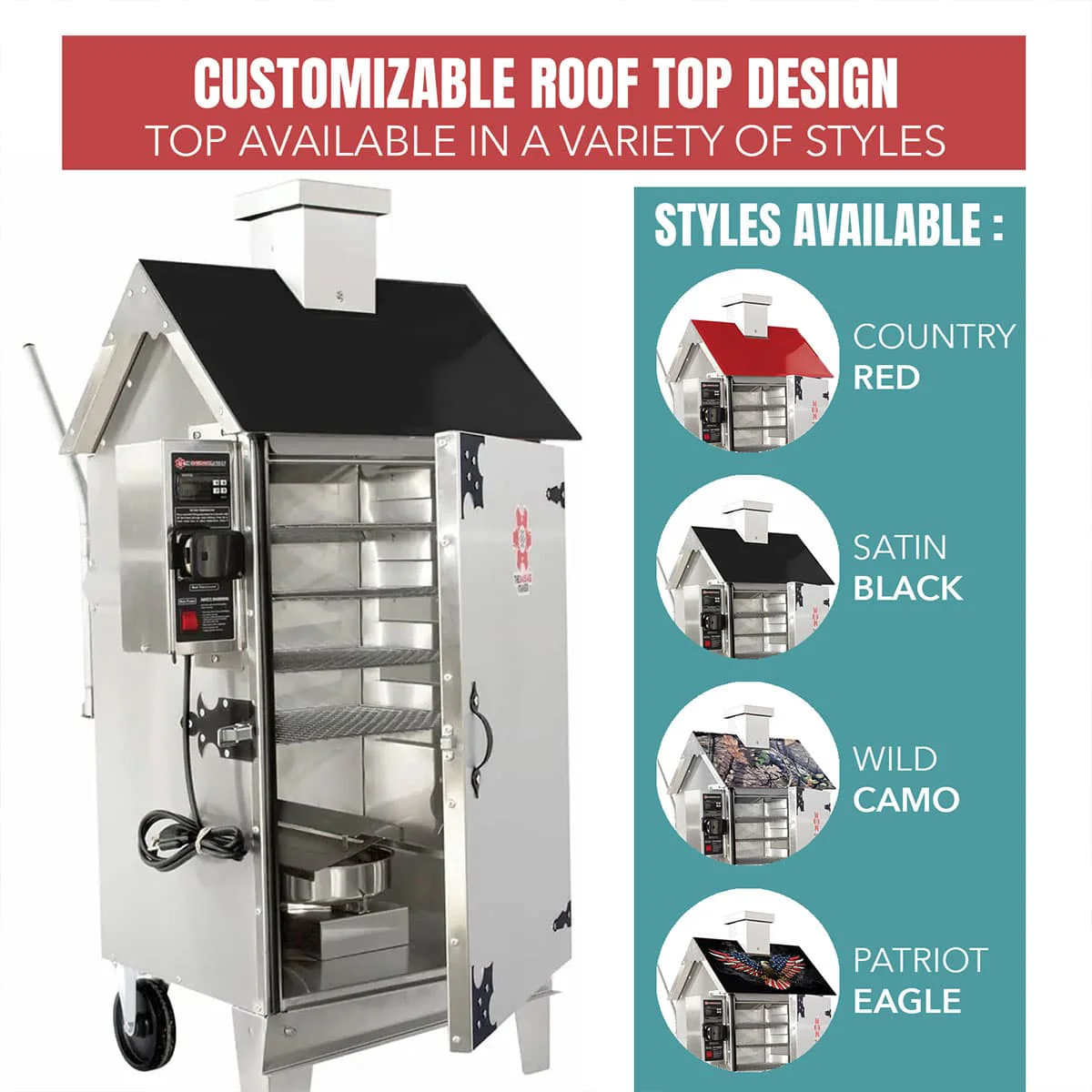 American Made Electric Smokers - Large 30 Lb. Capacity - Image 6