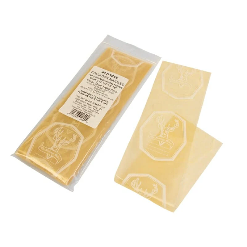 Deer Head Print Collagen Casings 65mm