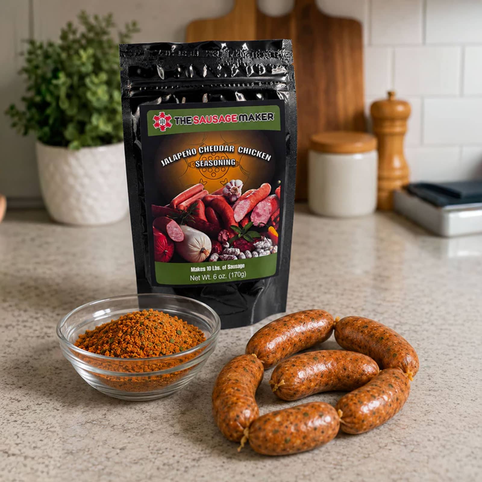 Jalapeno Cheddar Chicken Sausage Seasoning, 6 oz. - Image 2