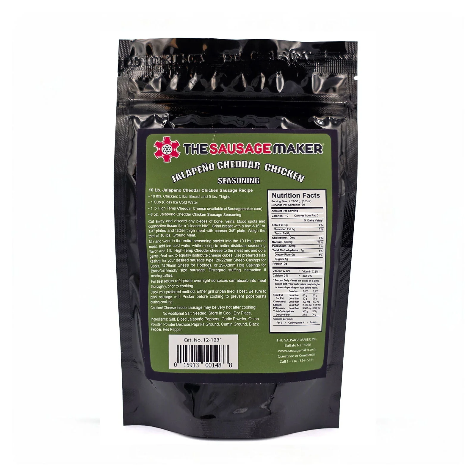 Jalapeno Cheddar Chicken Sausage Seasoning, 6 oz. - Image 3