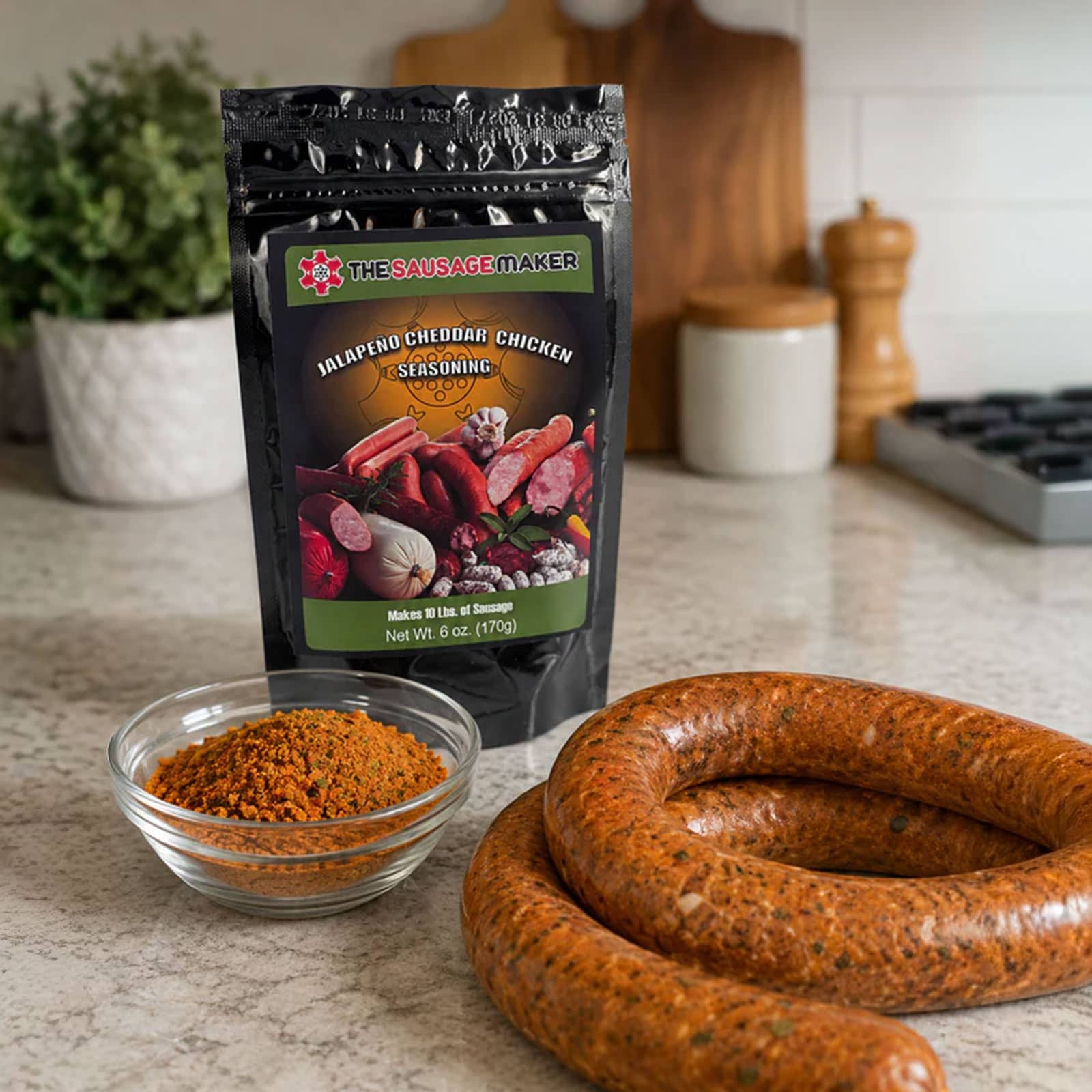 Jalapeno Cheddar Chicken Sausage Seasoning, 6 oz. - Image 4