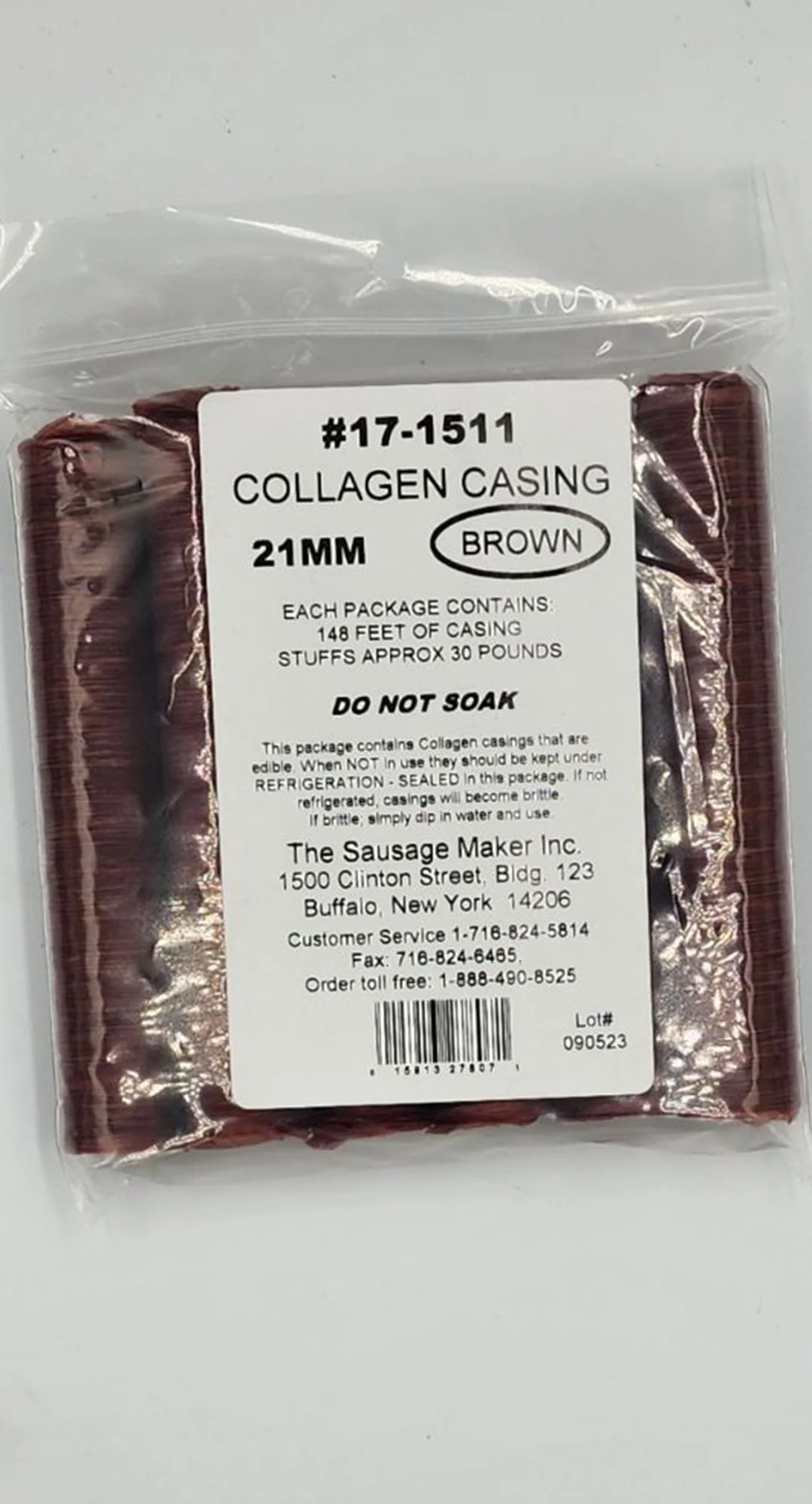 Mahogany Collagen Casings 21mm