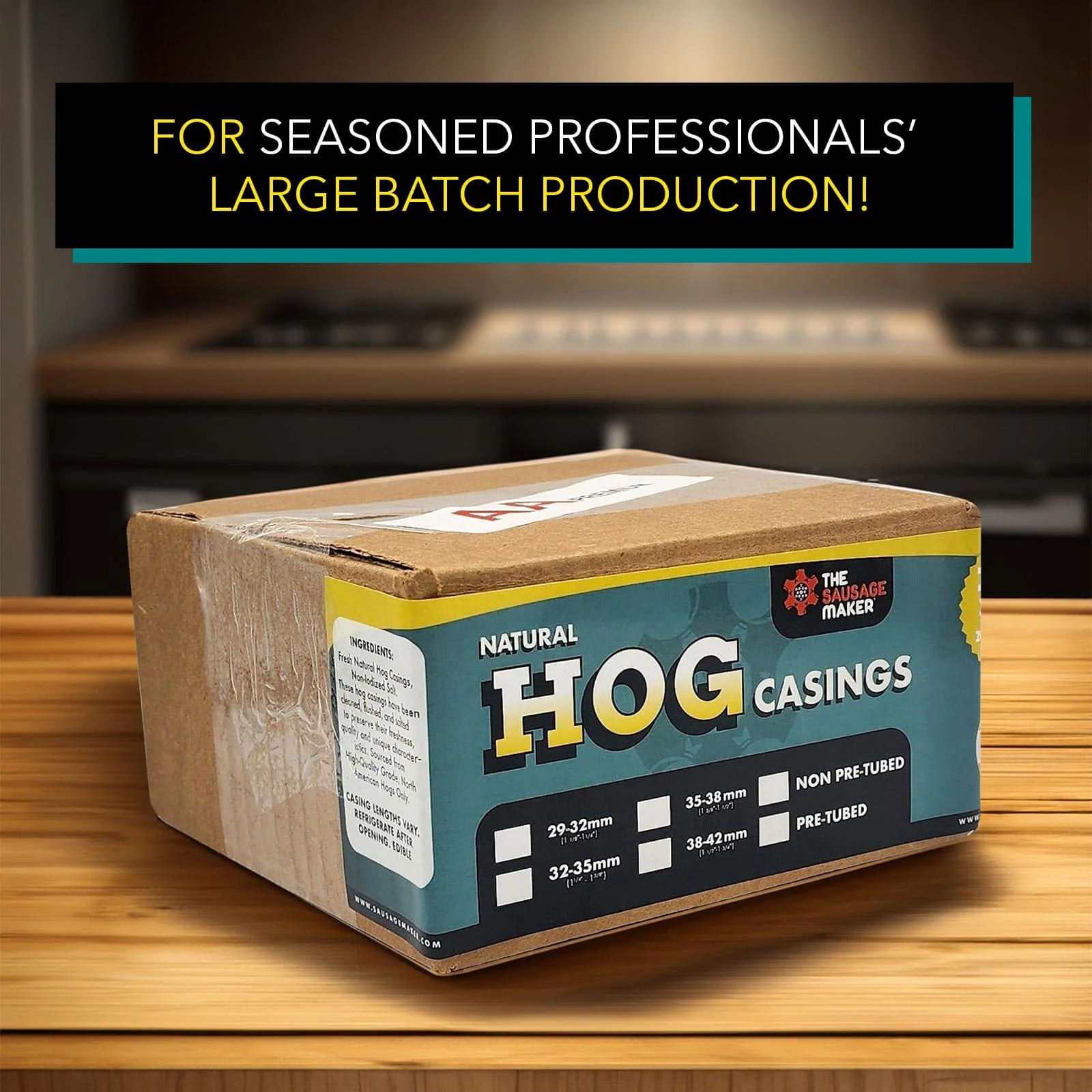 Premium Natural Hog Casings 29-32mm, 1 Hank - Image 3